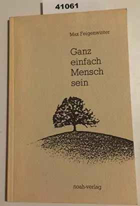 Couverture du produit · Ganz einfach Mensch sein