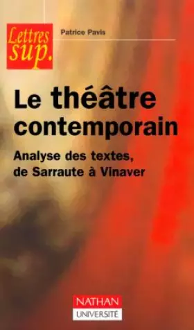 Couverture du produit · L'Analyse des textes de théâtre contemporain