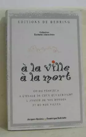 Couverture du produit · À la ville à la mort
