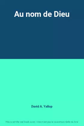 Couverture du produit · Au nom de Dieu