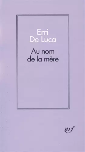 Couverture du produit · Au nom de la mère