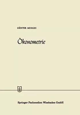 Couverture du produit · Ökonometrie (Die Wirtschaftswissenschaften, No. 20  Lfg. 34) (German Edition)
