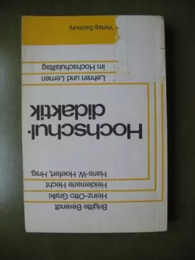 Couverture du produit · Hochschuldidaktik: Lehren und Lernen im Hochschulalltag