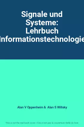 Couverture du produit · Signale und Systeme: Lehrbuch (Informationstechnologie)