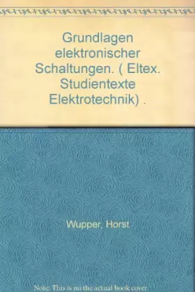 Couverture du produit · Grundlagen elektronischer Schaltungen