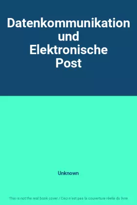 Couverture du produit · Datenkommunikation und Elektronische Post
