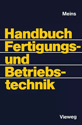 Couverture du produit · Handbuch Fertigungs- und Betriebstechnik