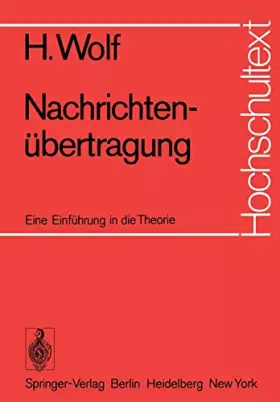 Couverture du produit · Nachrichtenubertragung: Eine Einfuhrung in Die Theorie