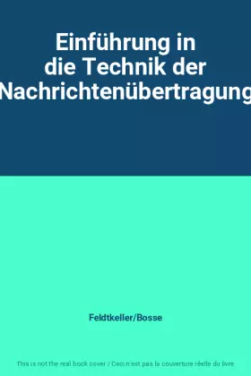 Couverture du produit · Einführung in die Technik der Nachrichtenübertragung