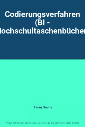Couverture du produit · Codierungsverfahren (BI - Hochschultaschenbücher)