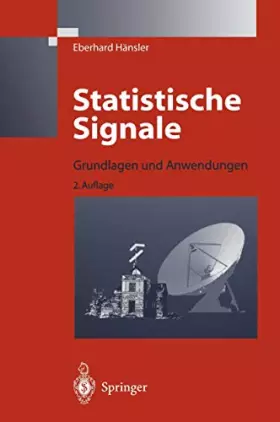 Couverture du produit · Statistische Signale: Grundlagen und Anwendungen