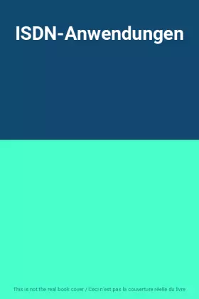 Couverture du produit · ISDN-Anwendungen
