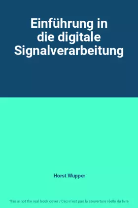 Couverture du produit · Einführung in die digitale Signalverarbeitung