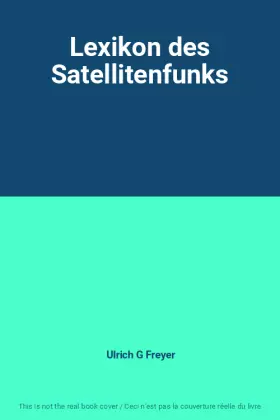 Couverture du produit · Lexikon des Satellitenfunks