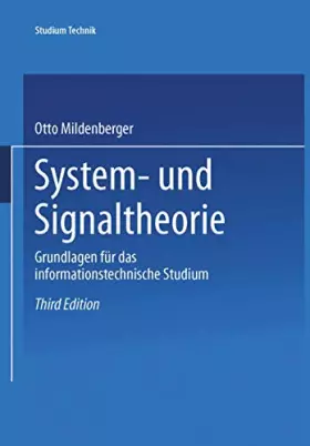 Couverture du produit · System- und Signaltheorie: Grundlagen für das informationstechnische Studium (Studium Technik)
