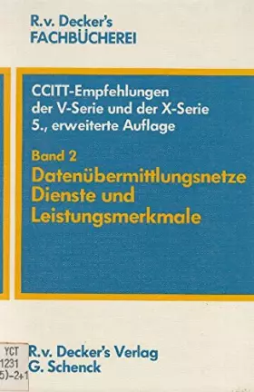 Couverture du produit · Datenübermittlungsnetze - Dienste und Leistungsmerkmale, Bd 2
