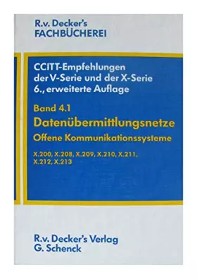 Couverture du produit · CCITT-Empfehlungen der V-Serie und der X-Serie, Bd.4, Datenübermittlungsnetze