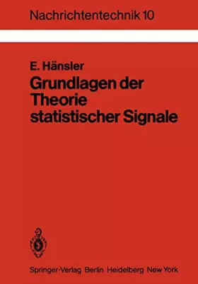 Couverture du produit · Grundlagen der Theorie statistischer Signale (Nachrichtentechnik)