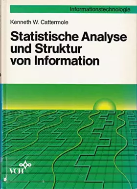 Couverture du produit · Statistische Analyse und Struktur von Information
