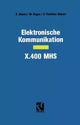 Couverture du produit · Elektronische Kommunikation ― X.400 MHS