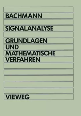 Couverture du produit · Signalanalyse: Grundlagen und mathematische Verfahren (German Edition)