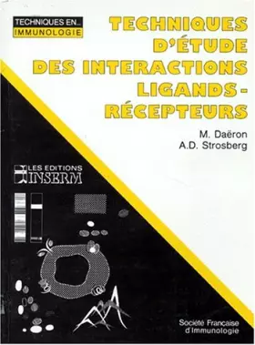 Couverture du produit · Techniques d'étude des interactions ligands-récepteurs