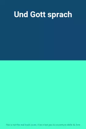 Couverture du produit · Und Gott sprach