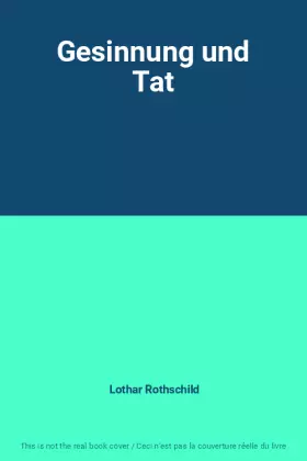 Couverture du produit · Gesinnung und Tat