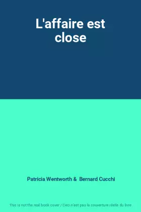 Couverture du produit · L'affaire est close