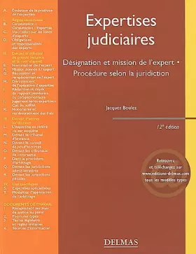 Couverture du produit · Expertises judiciaires : Désignation et mission de l'expert - Procédure selon la juridiction
