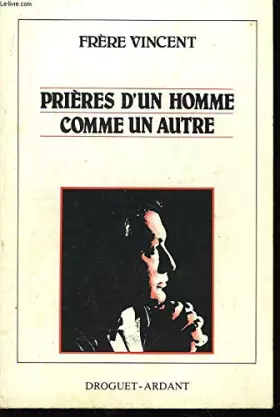 Couverture du produit · Prières d'un homme comme un autre