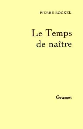 Couverture du produit · Le temps de naître