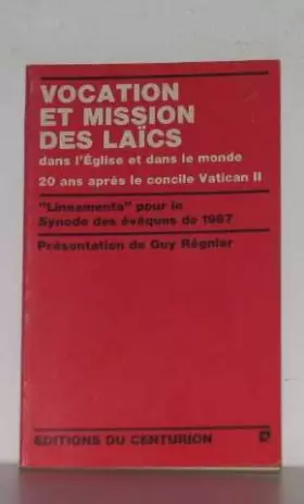 Couverture du produit · Vocation et mission des laïcs dans l'église et dans le monde 20 ans après le concile vatican II