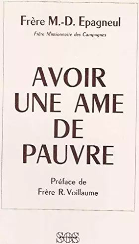 Couverture du produit · Avoir une âme de pauvre