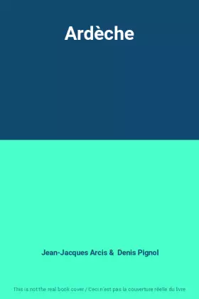 Couverture du produit · Ardèche