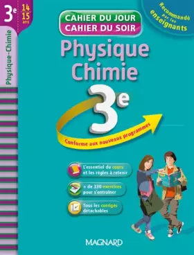 Couverture du produit · Cahier du Jour / Cahier du Soir - Physique-Chimie 3e
