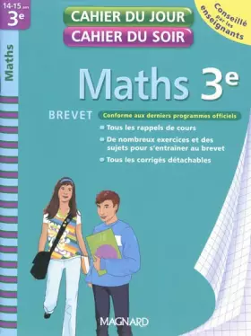 Couverture du produit · Maths 3e Brevet