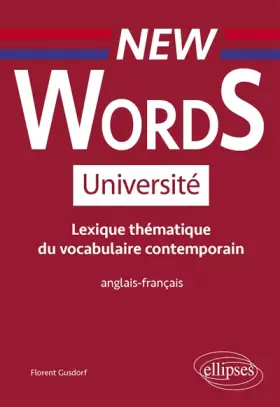 Couverture du produit · Lexique thématique du vocabulaire contemporain anglais-français
