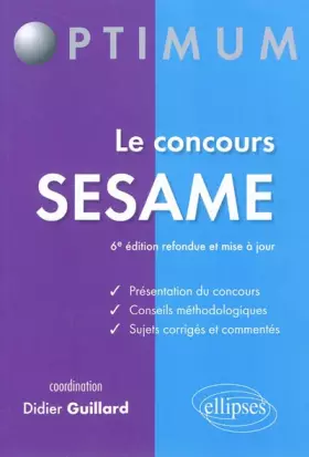 Couverture du produit · Optimum Concours Sésame