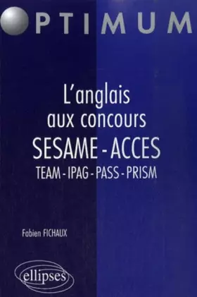 Couverture du produit · L'anglais aux concours SESAME-ACCES-TEAM-IPAG-PASS-PRISM