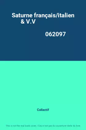 Couverture du produit · Saturne français/italien & V.V                                                                062097