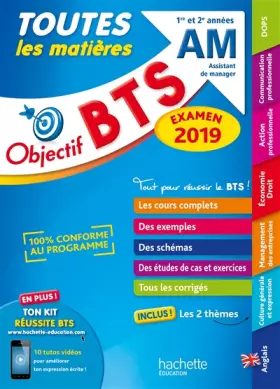 Couverture du produit · Objectif BTS AM 2019 Toutes les matières