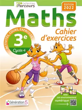 Couverture du produit · Cahier d'exercices iParcours maths 3e avec cours (édition 2022)