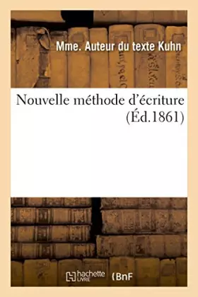 Couverture du produit · Nouvelle méthode d'écriture