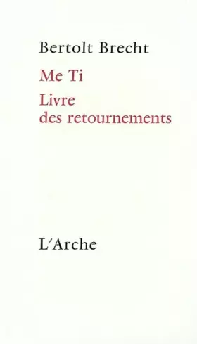 Couverture du produit · Me Ti. Livre des retournements