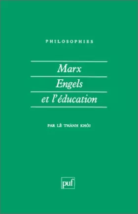 Couverture du produit · Marx, Engels et l'éducation