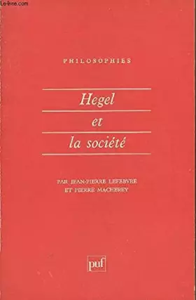 Couverture du produit · HEGEL ET LA SOCIETE N.4