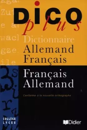 Couverture du produit · Dicoplus : Dictionnaire allemand/français - français/allemand