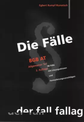 Couverture du produit · Die Fälle : BGB, AT