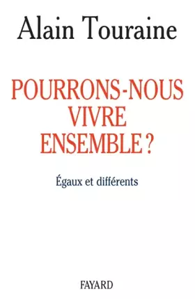 Couverture du produit · Pourrons-nous vivre ensemble ? égaux et différents